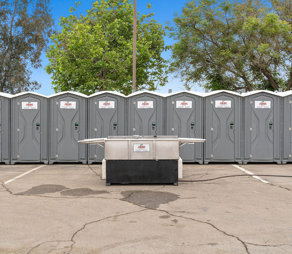 Universal hand wash station Obbe fits in every portable toilet