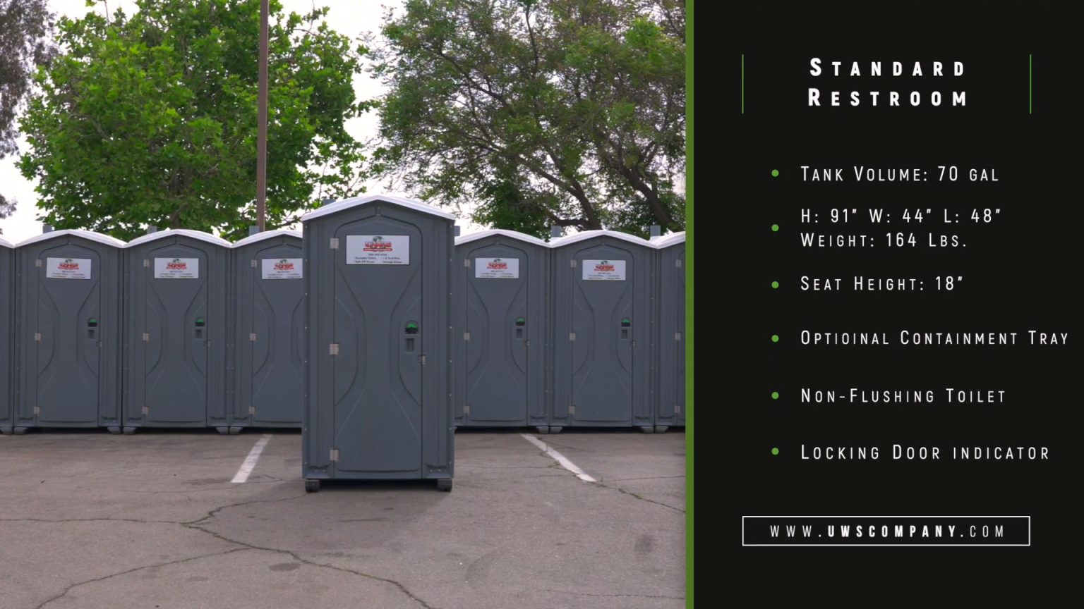 Standard Portable Toilet & Restroom Rentals | Universal Waste Services ...