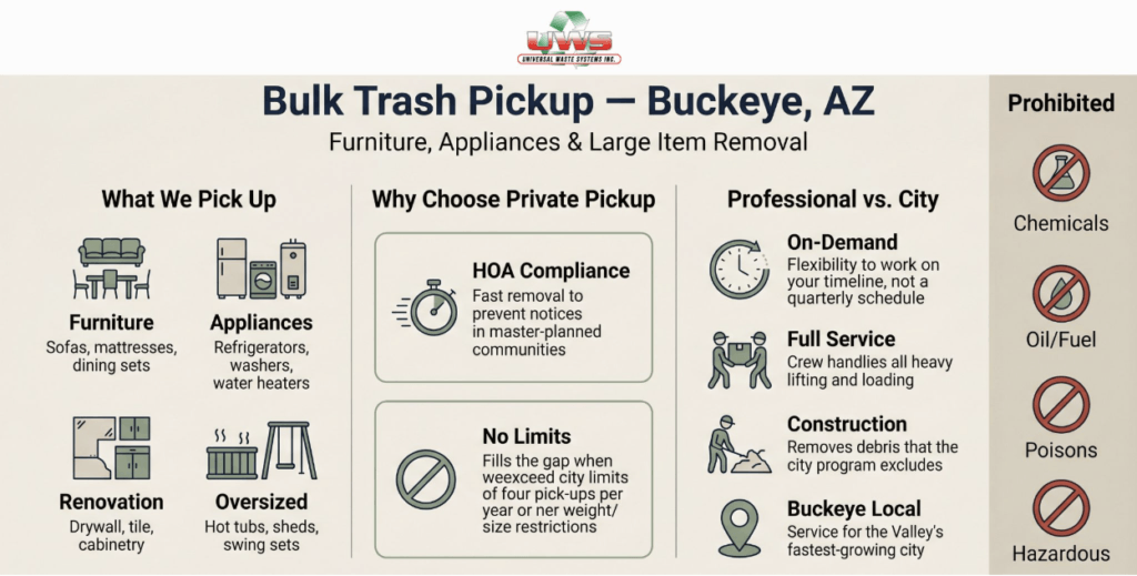 Bulk Trash Pickup Buckeye AZ