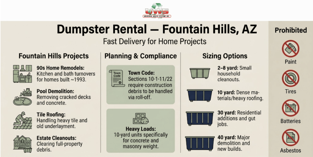 Dumpster Rental Fountain Hills AZ