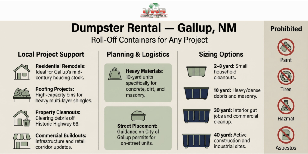 Dumpster Rental Gallup NM