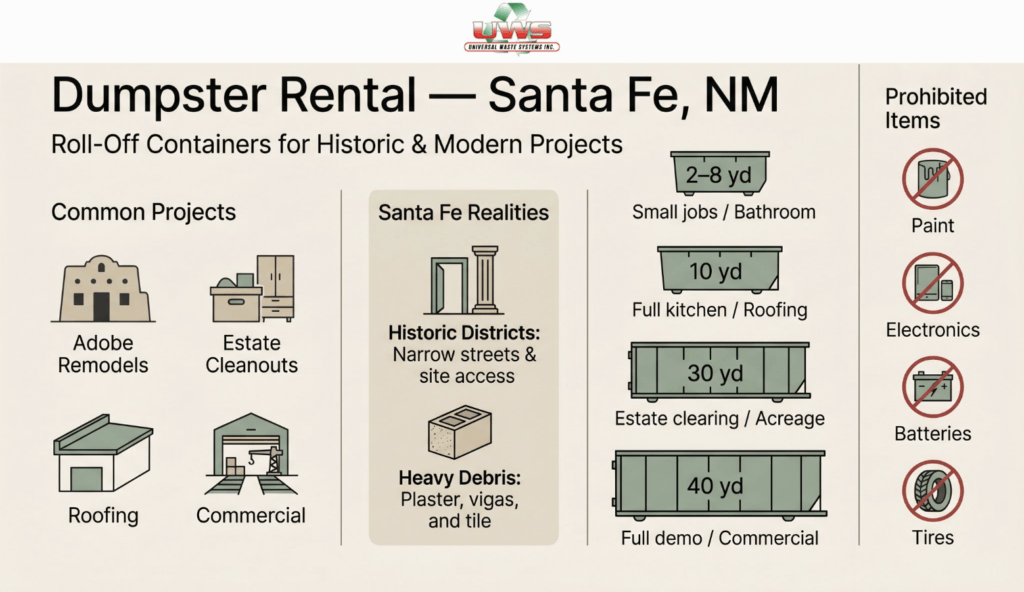 Dumpster Rental Santa Fe NM
