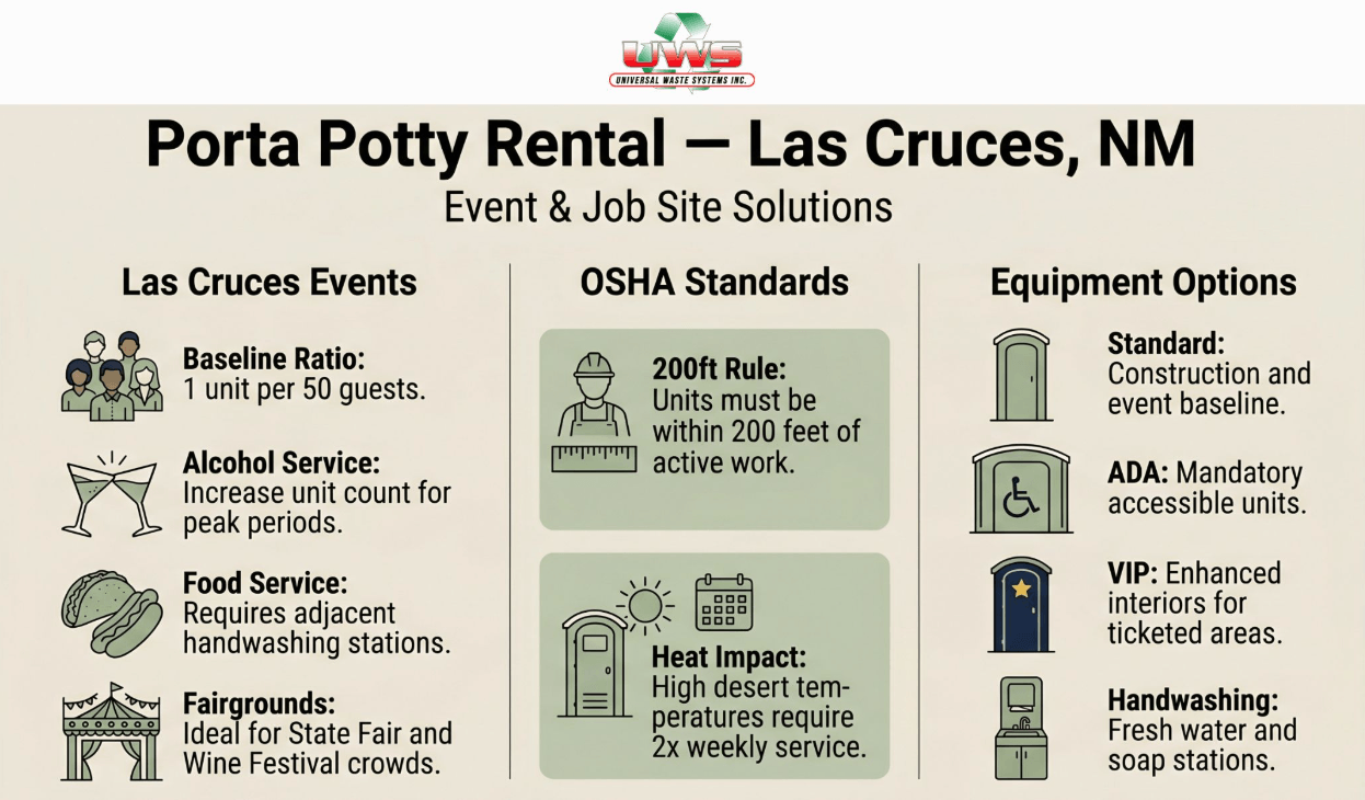 Porta Potty Rental Las Cruces NM