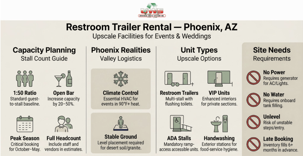 Restroom Trailer Rental Phoenix