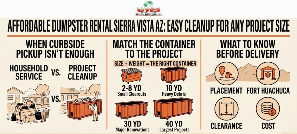 Affordable dumpster rental sierra vista az