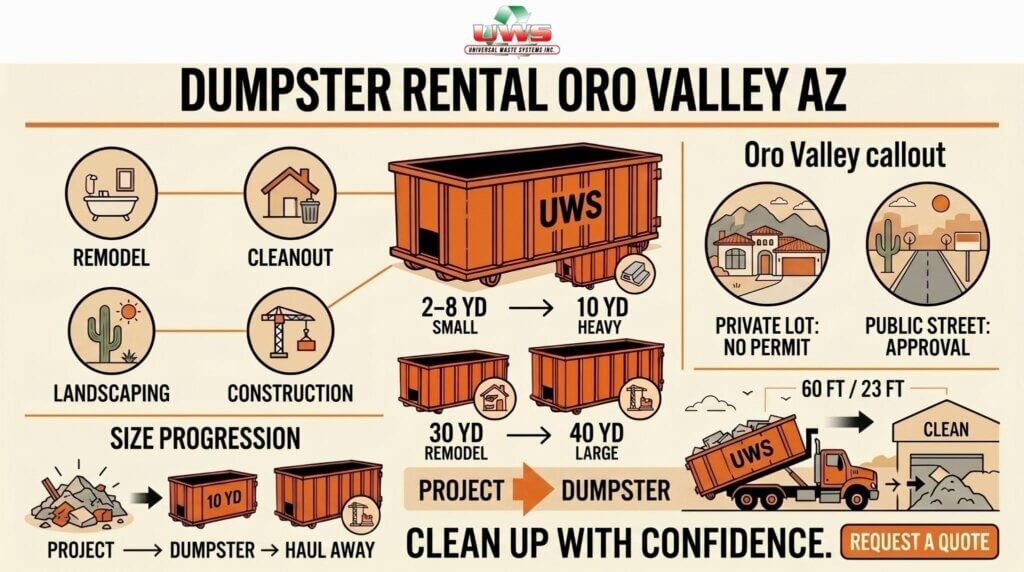 Dumpster Rental, Oro Valley AZ