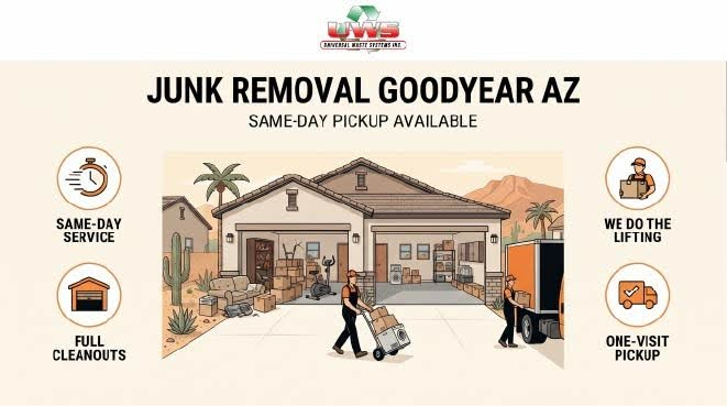 Junk Removal Goodyear AZ - Same day pickup available